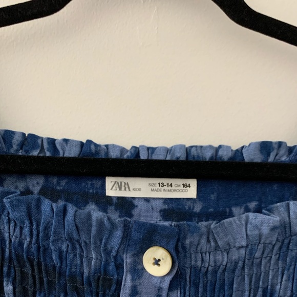 ZARA Tie Dye Button Front Dress - Picture 3 of 3
